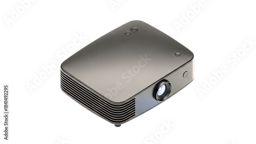 Modern Projector Isolated on White Background