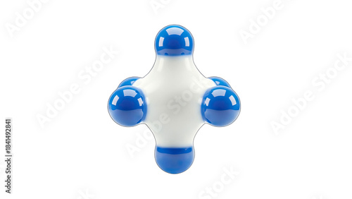 Molecule Model Isolated on White Background