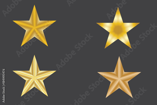 Golden stars on dark background, symbolizing excellence and achievement