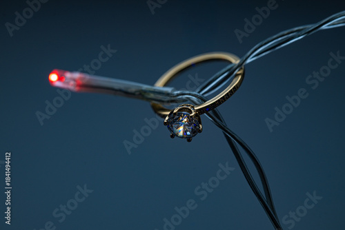 A ring with zirconia