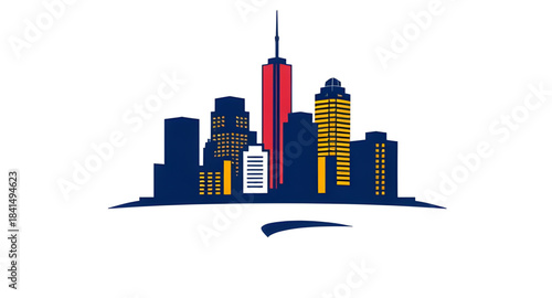 city, skyline, urban, metropolis, downtown, buildings, skyscrapers, architecture, cityscape, horizon, silhouette, outline, lineart, icon, vector, illustration, graphic, symbol, design, minimal, flat, 