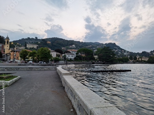 Lake Como in Italy during Summer