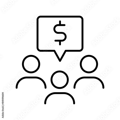 Profitable business icon vector. Business Illustration sign. Business team symbol or logo.