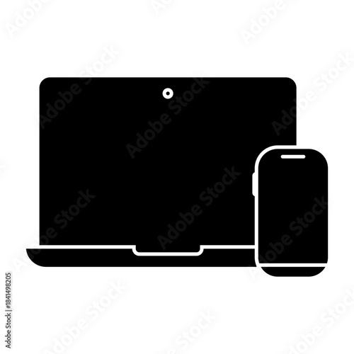 device and technology Glyph icon.  electronic devices and handphone, computer, equipment and electronics. smarphone, tablet, keyboard, computer monitor, laptop and camera symbol collection. vektor.