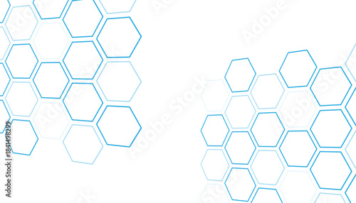 Futuristic abstract tech white 3D hexagon background. Medicine and biotechnology.