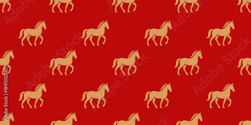 horse  seamless cartoon pattern for wallpaper or design element.	

