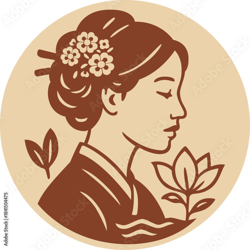 Logo for a Korean skincare specialist based on ancestral rituals