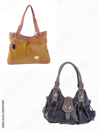 A small handbag with a textured front flap, a short shoulder strap, and a butterfly-shaped metal detail on the front.
