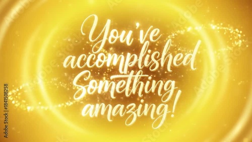 Golden celebratory animation: 