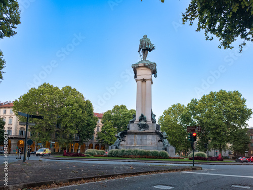 Statue of King Umberto I in Torino Roundabout
