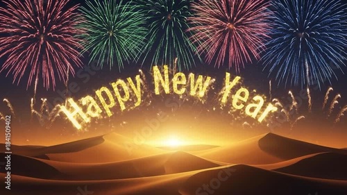 Spectacular New Year's Celebration Over the Sands: A Festive Desert Adventure