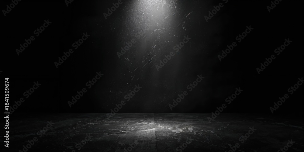 Obraz premium Nighttime black overlay with gradient and space for text, ideal for UI background or layout purposes