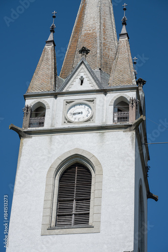 The Roman Catholic churches in Ditrau, Harghita ,Romania, 13 September, 2024,Church of the Sacred Heart of Jesus