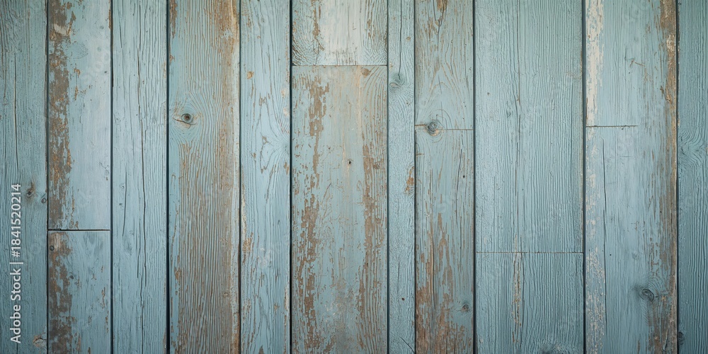 Fototapeta premium Painted wooden plank background featuring aged weathered wood texture, suitable for industrial and grunge interior design, background for text or layout
