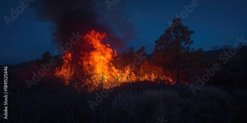 Wallpaper Mural Forest fire burning on Rhodes island in Greece, emergency response and fire management, Earth Day Torontodigital.ca