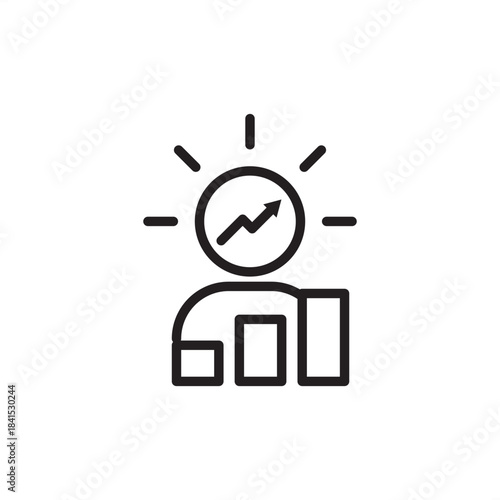 Leadership training icon symbolizing management development, executive coaching, and strategic skill building, representing HR L&D programs, talent management, and succession planning strategy.