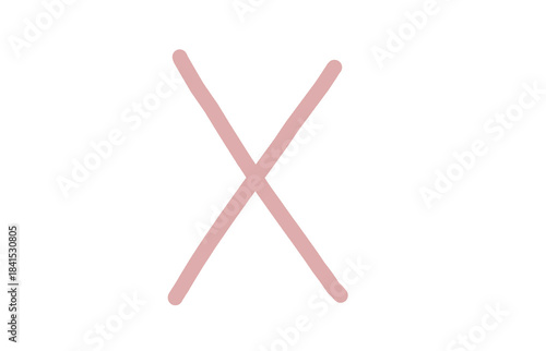 Abstract illustration featuring two red lines crossing against a solid black background isolated on transparent background