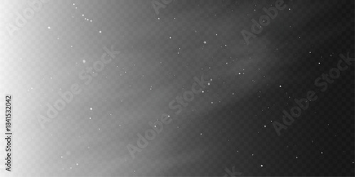 Christmas Cold Blizzard and Snowy Wind Texture Isolated in Vector.