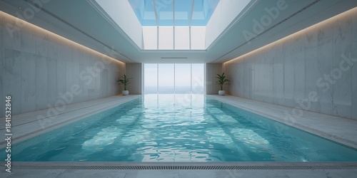 Wallpaper Mural Luxury swimming pool in a hotel setting leisure and relaxation, perfect for summer holidays Torontodigital.ca