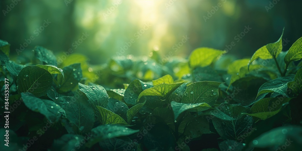 Fototapeta premium Detailed leaf surface pattern used as a background texture for graphic design projects