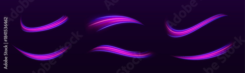 Polygon speed cars race with glowing neon trails, leaving sparkling light paths behind. Every twist radiates energy. Ideal for futuristic racing visuals.