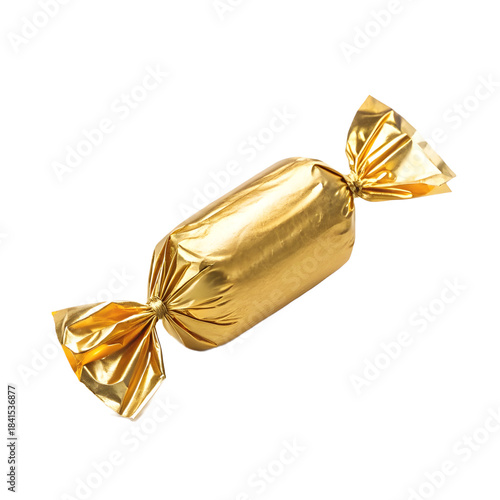 Minimalist Christmas Candy Wrapped in Gold Foil