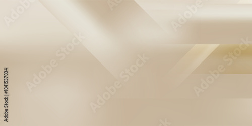 Abstract golden background with white and beige luxury glitter shapes. Golden lines luxury on cream color background. Gold elegant realistic paper cut style 3d. Vector illustration
