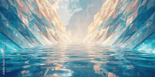 Colorful kaleidoscope texture serving as a dynamic backdrop for digital interface layouts, visual emphasis