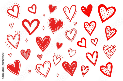 heart hand drawn love doodle