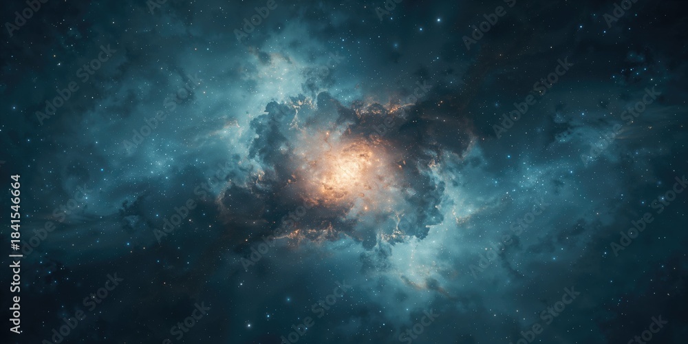 Obraz premium A sky scene highlighting subtle atmospheric hues and textures, ideal as an editorial header background, seasonal change