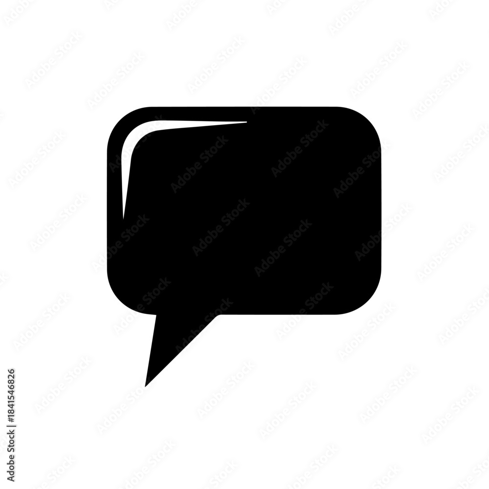Fototapeta premium A 3d metallic button featuring a blank chat icon represents a modern speech bubble symbol for web communication, internet dialog, and digital message discussion