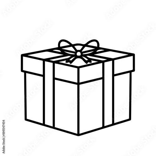 Gift Box Illustration: A meticulously crafted illustration features a classic gift box, complete with a beautifully tied bow, creating a sense of anticipation and delight.