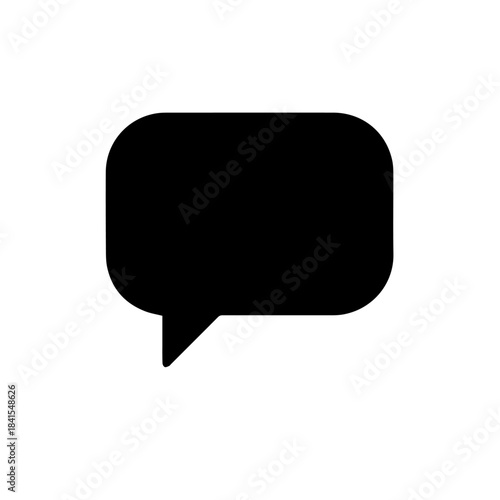 Message Icon: a simple, clean graphic of a speech bubble. The image could represent communication, dialogue, or conversation.