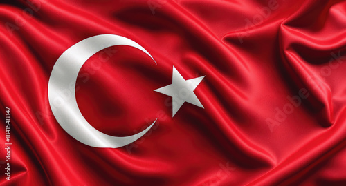 Turkish flag and Turkish flag motifs, drawings, vectors.