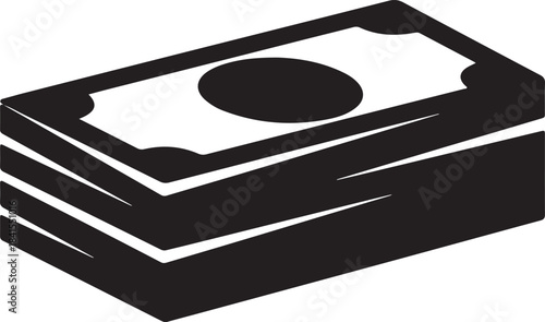 Abstract geometric composition with vibrant color accents