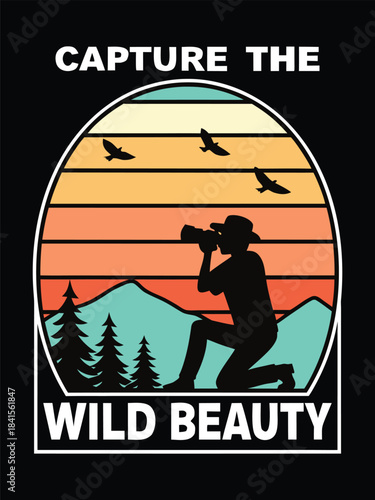 Stylized Photographer Illustration | Vector Art EPS