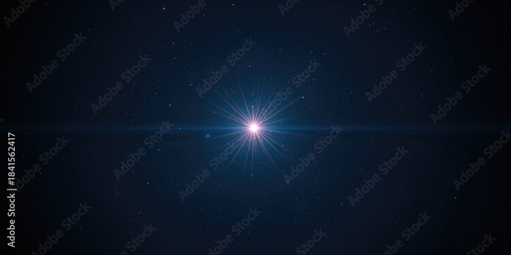 Obraz premium A luminous star graphic designed for digital interfaces or decorative purposes