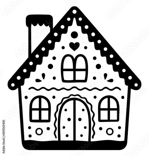 Sweet Ginger Cookie Home — Cute Frosted Christmas Cottage