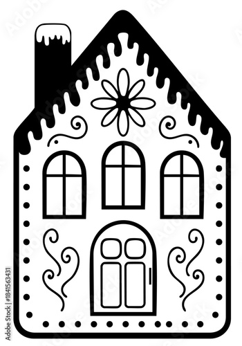 Gingerbread Biscuit House — Crispy Spiced Cookie Chalet