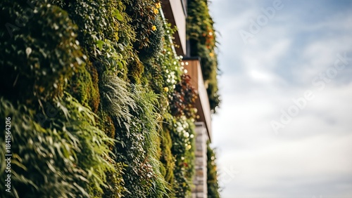 Lush ivy clings to a weathered stone wall under daylight.