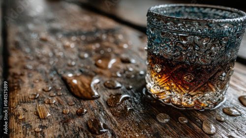Drink mark left by a wet gl...