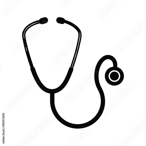 Professional Medical Stethoscope Icon for Healthcare and Doctor Consultations