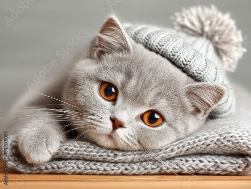 Injured cat with bandage