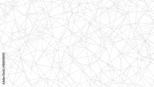 Gray lines intersect on white background in complex network pattern