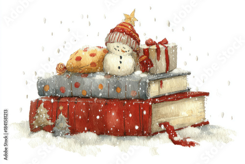 simple Christmas watercolor...