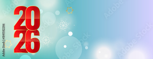 party theme 2026 new year wallpaper with text space