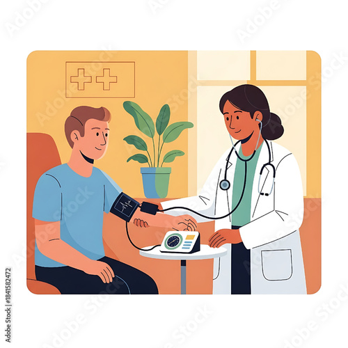 Doctor Checking Patient Vital Signs