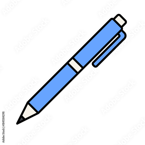 Marker Pen Flat design style bold pen symbolizing highlighting ideal for sketches drafts and creative layouts.