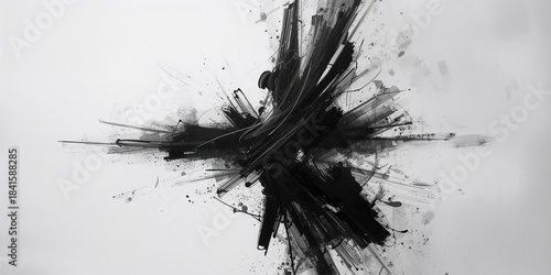 Colorful abstract expressionist artwork featuring dynamic brushwork, ideal for creative design layouts