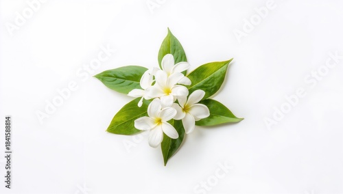 Cluster of sampaguita flowers with delicate petals, used in floral arrangements, Earth Day
